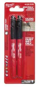 MARKER FINE POINT BLACK 2PK   