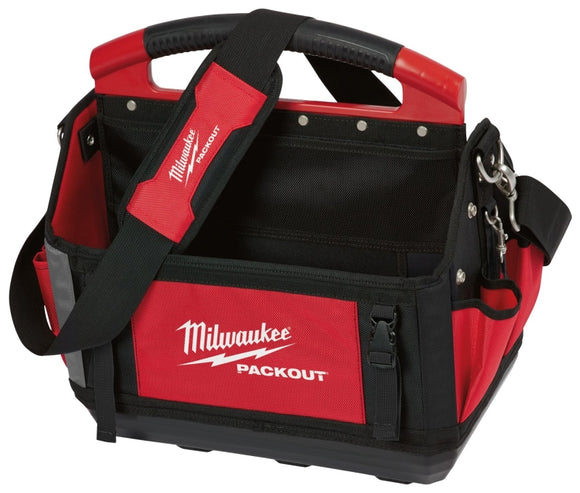 Milwaukee PACKOUT 48-22-8315 Tool Tote, 15 in W, 11 in D, 17 in H, 32-Pocket, Polyester, Red