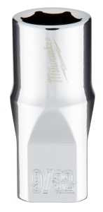 SOCKET 6-PT CHROME 1/4X9/32IN 