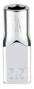 SOCKET 6-PT CHROME 1/4INX5.5MM