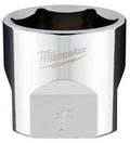 SOCKET 6-POINT CHROME 3/8X1IN 