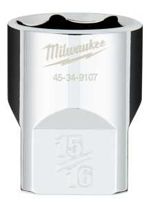 SOCKET 6-PT CHROME 1/2X15/16IN