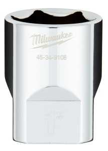 SOCKET 6-POINT CHROME 1/2X1IN 