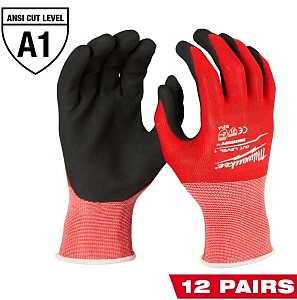GLOVE DIPPED NITRLE CUT LVL1 L