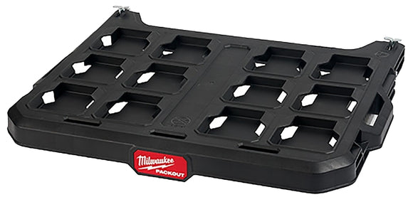 Milwaukee PACKOUT 48-22-8481 Racking Shelf, 50 lb, Polypropylene Shelving, 21 in OAW, 16.6 in OAH, 3.9 in OAD