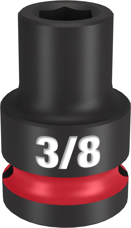 Milwaukee SHOCKWAVE Impact Duty Series 49-66-6200 Shallow Impact Socket, 3/8 in Socket, 1/2 in Drive, Square Drive