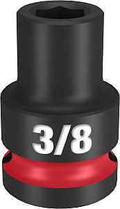 SOCKET 6 POINT STD 1/2 X 3/8IN