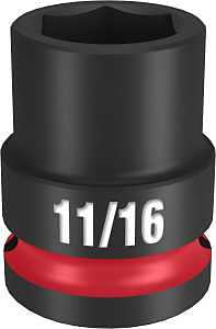 SOCKET 6 POINT STD 1/2X11/16IN
