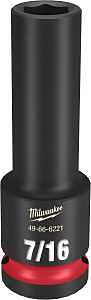 SOCKET 6 POINT DEEP 1/2X7/16IN