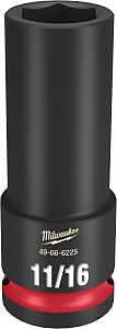 SOCKET 6 POINT DP 1/2X11/16IN 