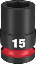 SOCKET 6 POINT STD 1/2INX15MM 