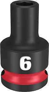 SOCKET 6 POINT STD 3/8IN X 6MM