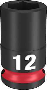 SOCKET 6 POINT STD 3/8INX12MM 