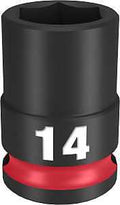 SOCKET 6 POINT STD 3/8INX14MM 