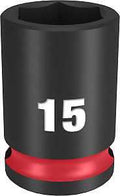 SOCKET 6 POINT STD 3/8INX15MM 