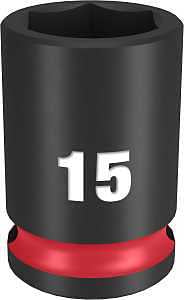 SOCKET 6 POINT STD 3/8INX15MM 