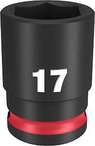 SOCKET 6 POINT STD 3/8INX17MM 