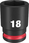 SOCKET 6 POINT STD 3/8INX18MM 