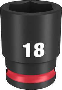 SOCKET 6 POINT STD 3/8INX18MM 