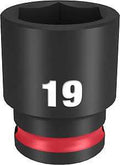 SOCKET 6 POINT STD 3/8INX19MM 