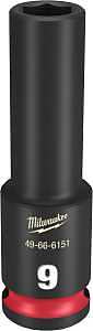 SOCKET 6 POINT DEEP 3/8INX9MM 