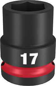 SOCKET 6 POINT STD 1/2INX17MM 
