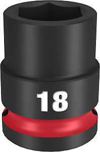 SOCKET 6 POINT STD 1/2INX18MM 