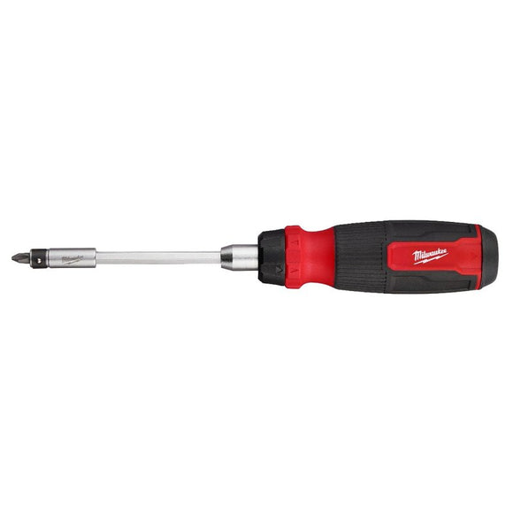 Milwaukee 48-22-2904 27-in-1 Ratcheting Multi-Bit Screwdriver, 1/4 in Drive, Hex Drive, 10.12 in OAL, Plastic Handle
