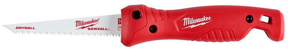 Milwaukee 48-22-0307 Jab Saw, 4.9 in L Blade, 8 TPI, Steel Blade, Folding, Ribbed Handle, Polypropylene Handle