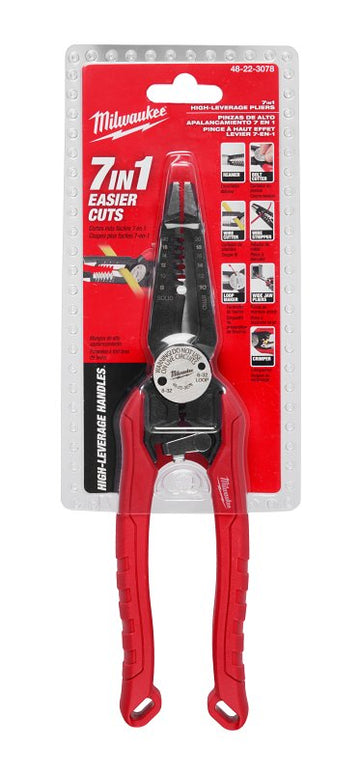 Milwaukee 48-22-3078 Combination Plier, 9 in OAL, High-Leverage Handle