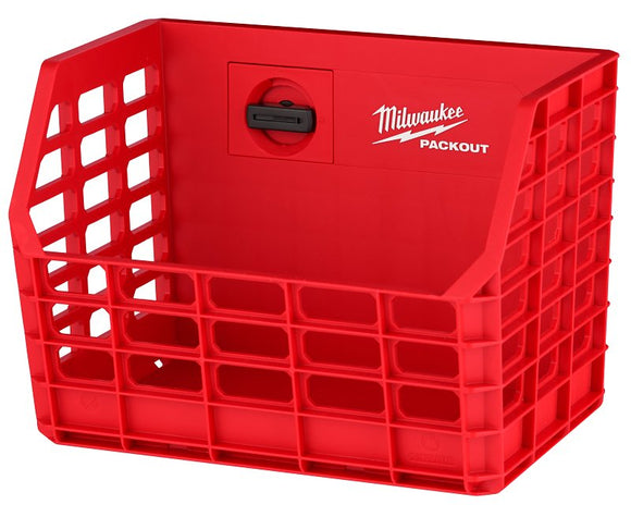 Milwaukee PACKOUT 48-22-8342 Compact Wall Basket, 20 lb, Plastic, Red