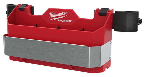 Milwaukee PACKOUT 48-22-8602 Tool Box Caddy Attachment, 4-Compartment, Polypropylene, Black/Red