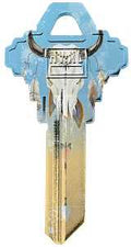 SC1-29 KEYBLANK SKULL-PAINT   