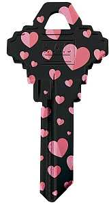 SC1-30 KYBLNK HEART BLK/PINK  