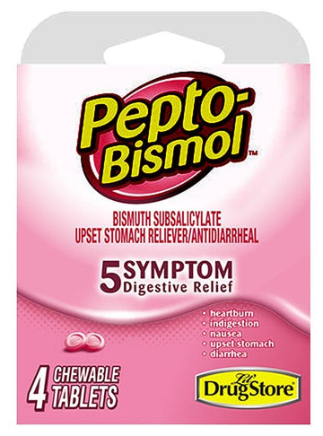 Pepto Bismol 97232 Digestive Relief, 4, Tablet