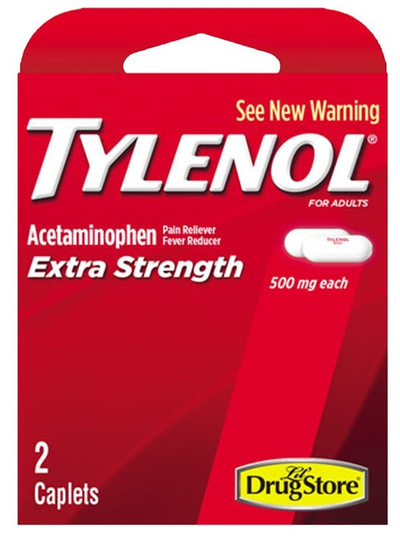 Tylenol 97472 Extra-Strength Pain Reliever/Fever Reducer, 4, Caplet