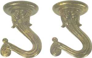 HOOK SWAG KIT 2PC ANT BRASS   