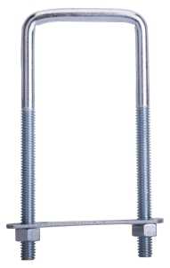 BOLT U SQUARE 5/16X2X5IN STEEL