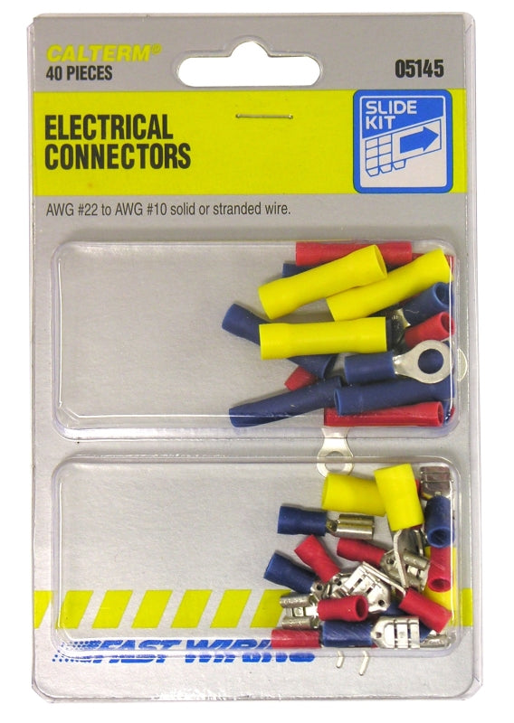 Calterm 05145 Terminal Kit, 22 to 10 AWG Wire, 40/PK
