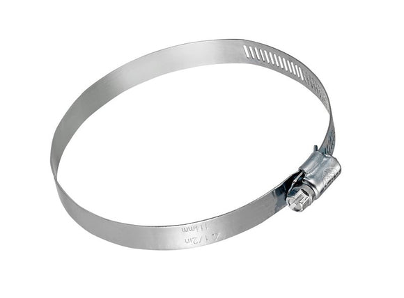 Lambro 381 Worm Gear Clamp, 6 in Duct, Clamping Range: 5-5/8 to 6-1/2 in, Steel, Zinc