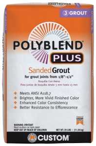 GROUT TILE SANDED BRT WHT 25LB