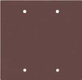 WALL PLATE 2GANG BLANK STD BRN