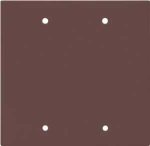 WALL PLATE 2GANG BLANK STD BRN