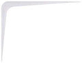 BRACKET SHELF 8INX10IN WHITE  