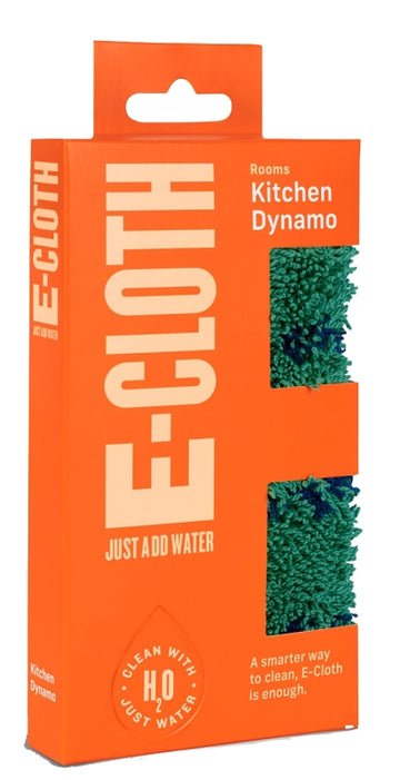e-cloth 10654 Cleaning Cloth, 6-1/2 in L, 3-1/2 in W, Polyamide/Polyester/Polypropylene, Green