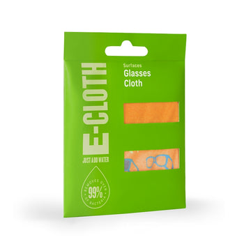 e-cloth 10623 Eyeglasses Cloth, 7.4 in L, 7.4 in W, Polyamide/Polyester, Orange