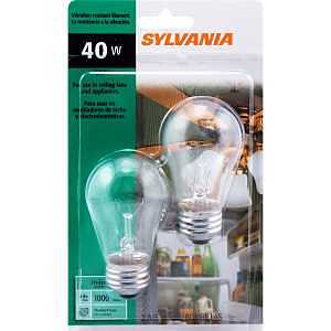 BULB FAN CLR AL BS A15 40W 2PK