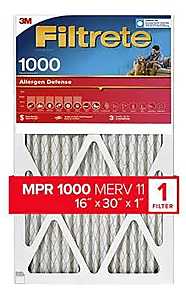 FILTER AIR ALRGN DFN 16X30X1IN