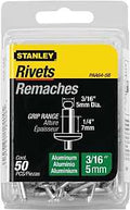 RIVET 3/16X1/4IN ALUMINUM 50PK