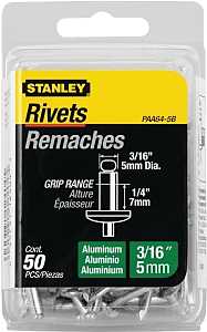 RIVET 3/16X1/4IN ALUMINUM 50PK